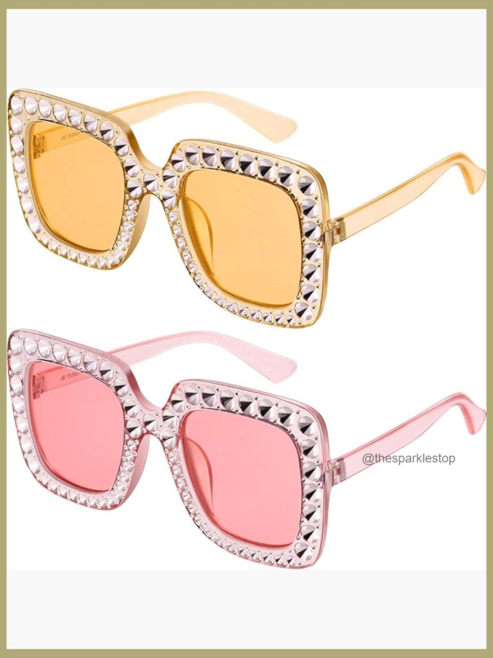 Retro Oversize Square Sunglasses with Polarized Mirror Coating